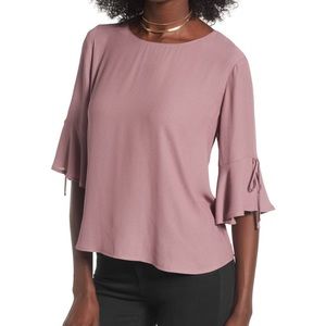 NWT❗️LUSH | Purple Tie-Sleeve Top